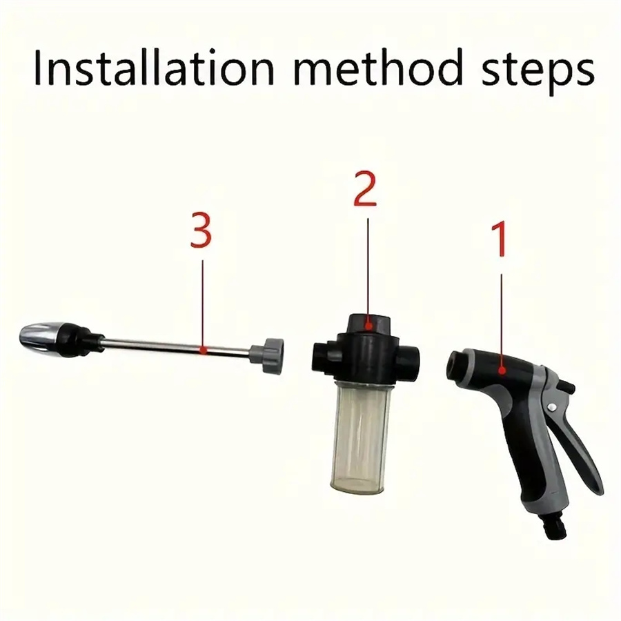 새로운 자동차 세척용 롱폴 고압 물총 조절식 정원 노즐 - Pressure Washer Foam Gun 리뷰 및 가격